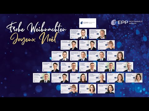 Weihnachtsgrüße 2020 - Message de Noël | EPP Rechtsanwälte Avocats
