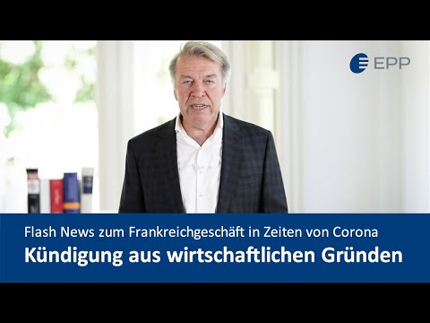Kündigung aus wirtschaftlichen Gründen – Flash News zum Frankreichgeschäft in Zeiten von Corona