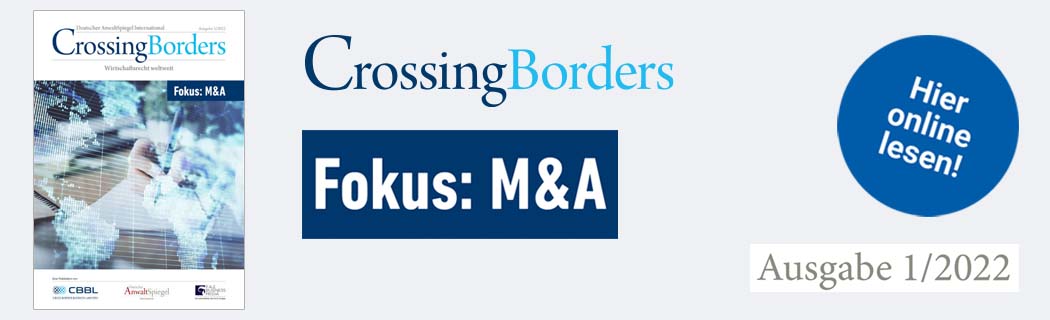 Crossing Borders 1-2022 Fokus: M&A